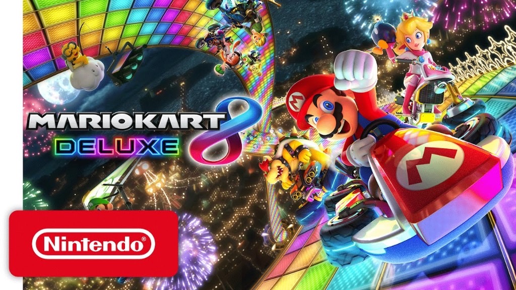 Mario Kart 8 Deluxe — bright party racing